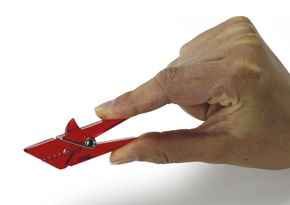 TimeTEX Magnet-Kunststoff-Klammern "Haifisch", 4-tlg., ca. 6 cm