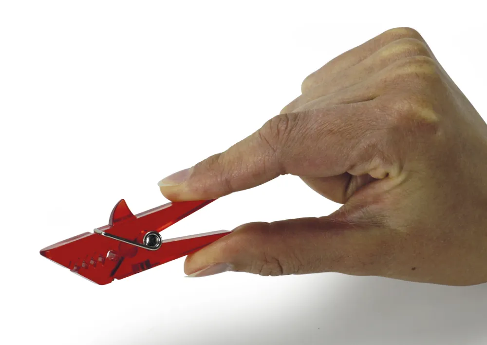 TimeTEX Magnet-Kunststoff-Klammern "Haifisch", 4-tlg., ca. 6 cm