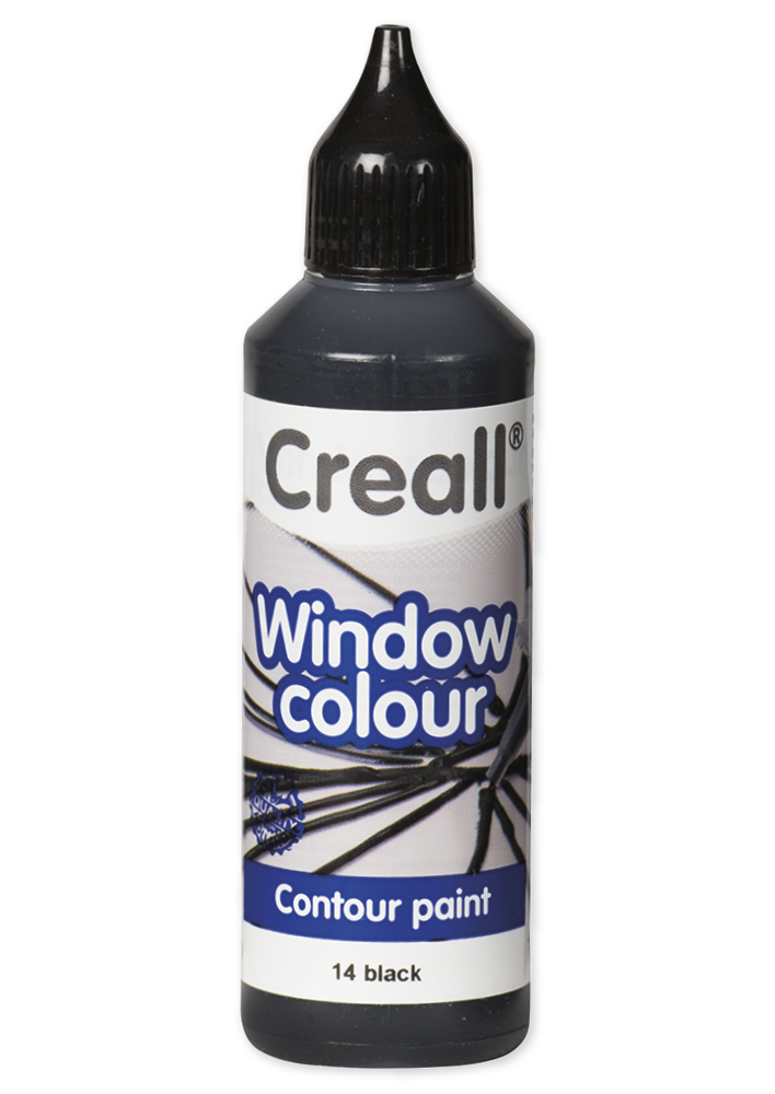 Hagemann Creall Window Colour Kontur Blei/schwarz, 80 ml