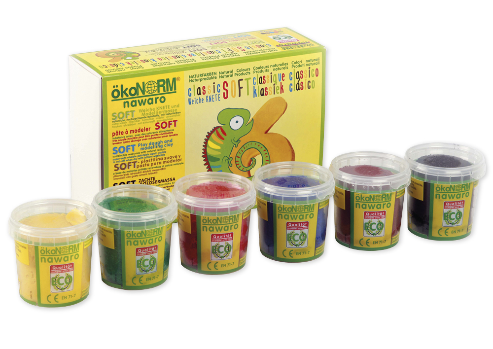 Set SOFT-Modelliermasse nawaro, 6-tlg.