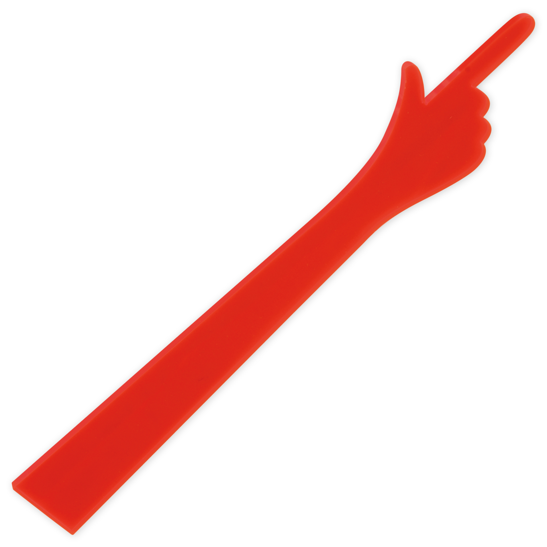 Zeigestab orange "Hand" für OHP-Präsentation