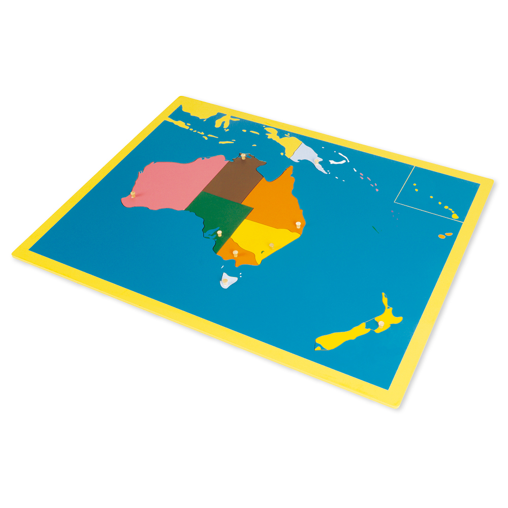 TimeTEX Pusselkarta Oceanien "Montessori Premium"