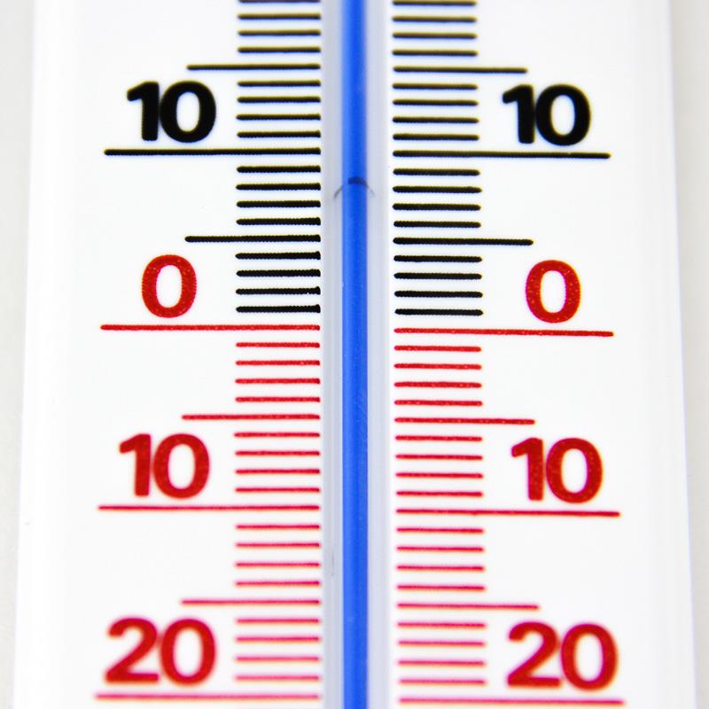 Thermometer van kunststof, 19x4 cm