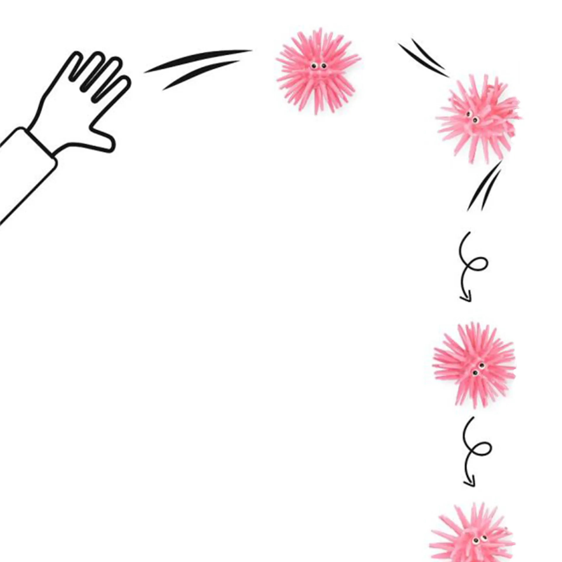 Fensterkrabbler "Spaßball", 3 Stück