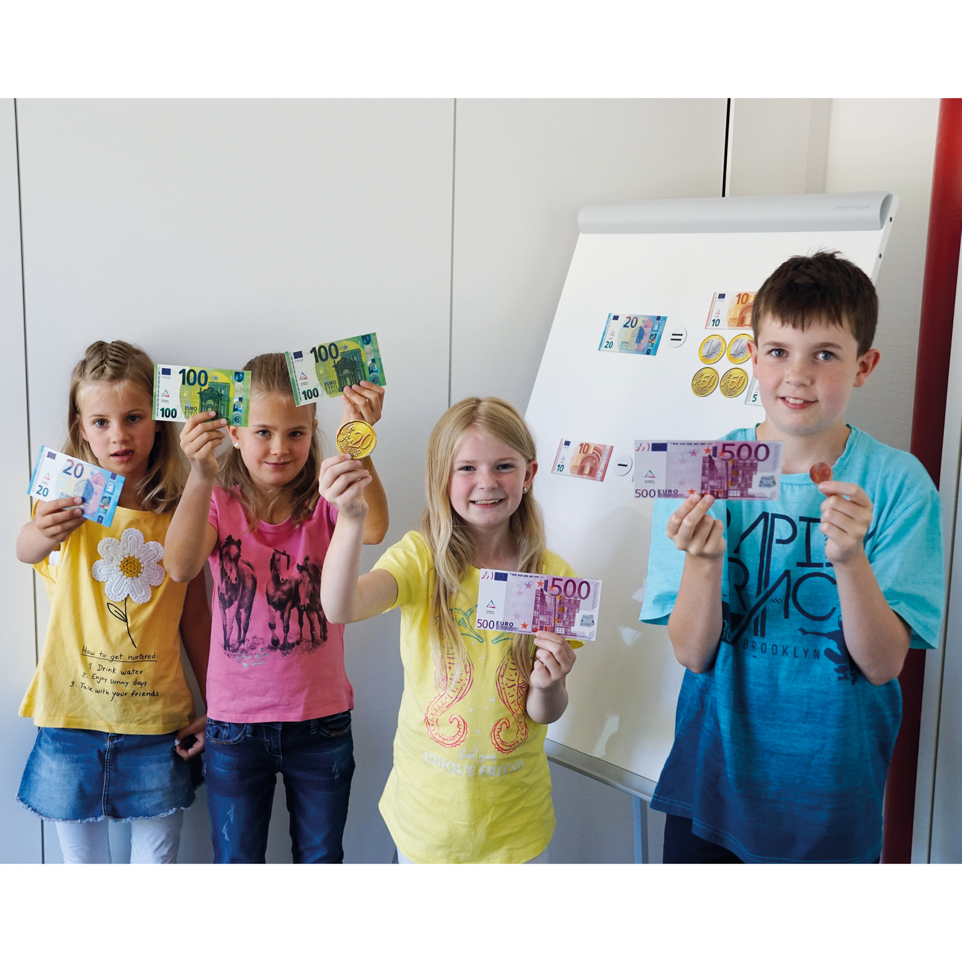 Set Demo-Euro-Rechengeld, magnetisch, 100-tlg., in Stapel-Box