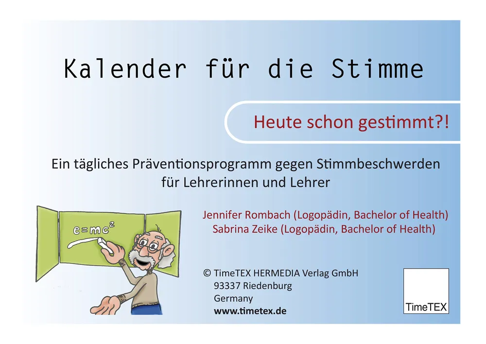 TimeTEX Aufstell-Kalender für die Stimme, A6