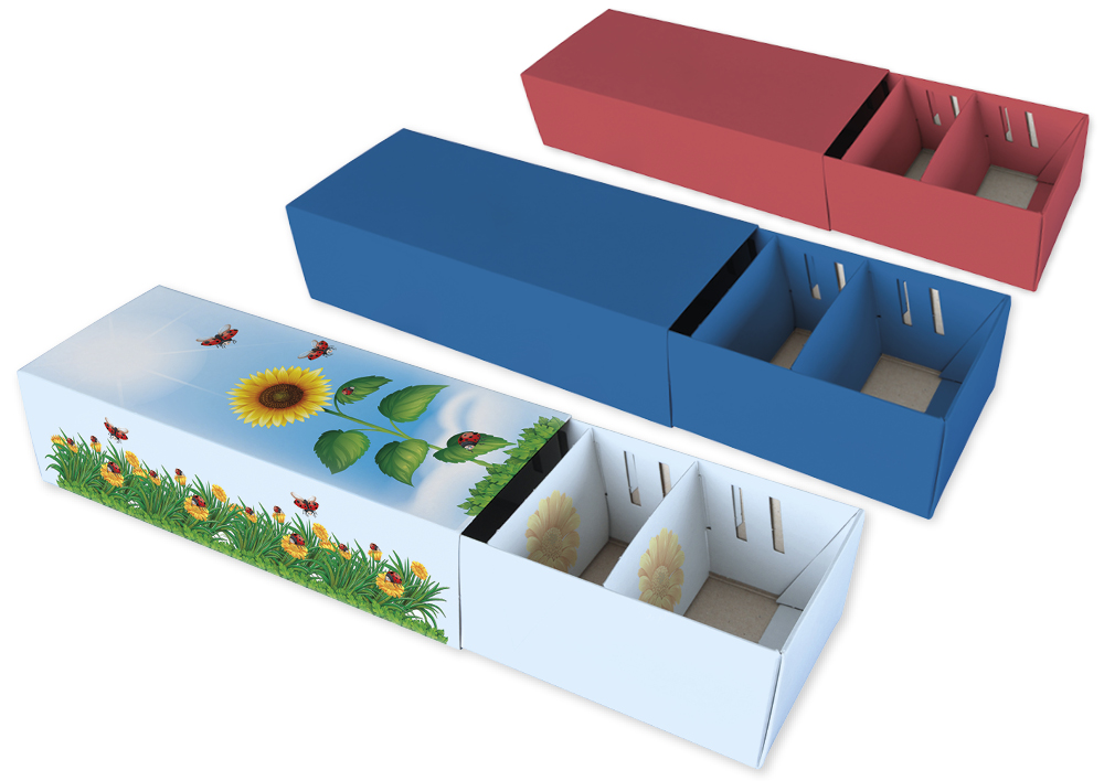 Indexlåda för A8, lös + enkel, färgad