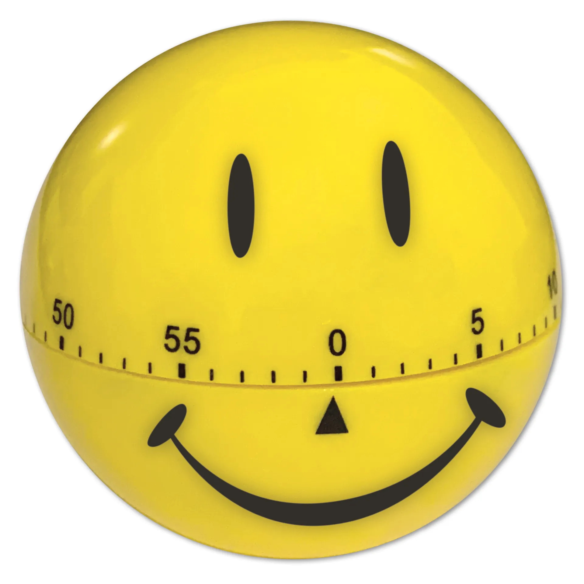 Time Timer Längd klocka "skrattansikte" gul, ca 7 cm diameter