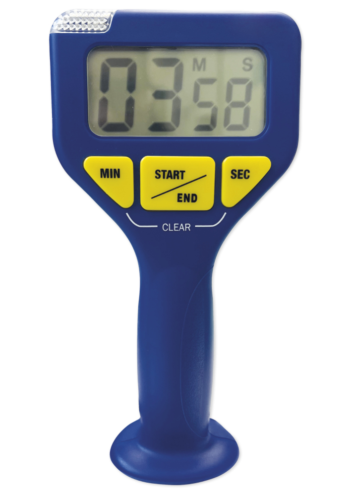 TimeTEX Zeitdauer-Uhr - Timer - Countdown-Uhr - Stoppuhr - Rücklaufuhr "Digital" Mobil, blau