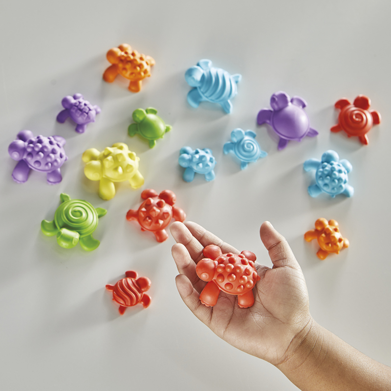 Sortier-Spiel "Sensorische Schildkröten", 46-tlg. Sortier-Spiel "Sensorische Schildkröten", 46-tlg.