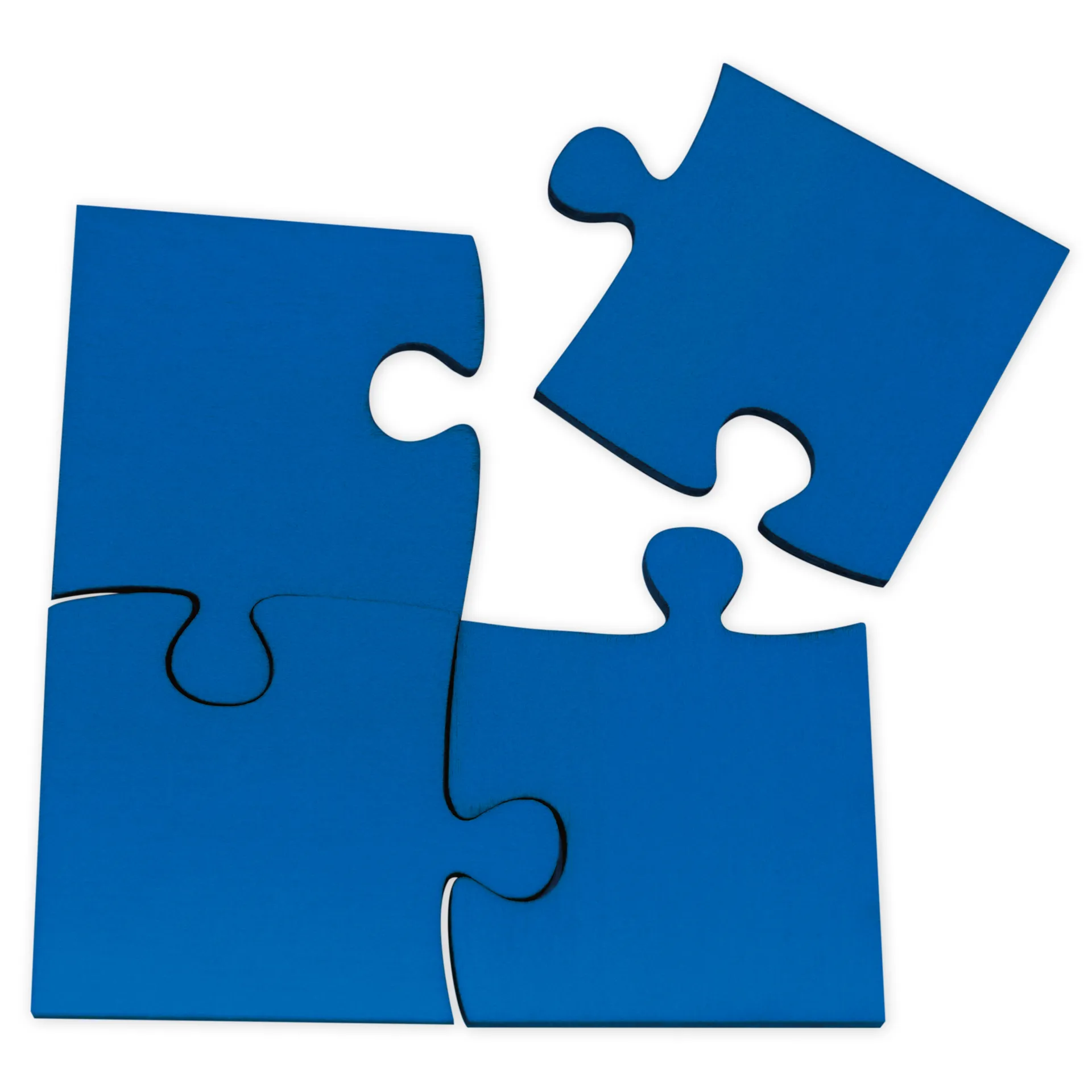 TimeTEX Skupinové puzzle ze dřeva, 4 barvy, 16 ks.