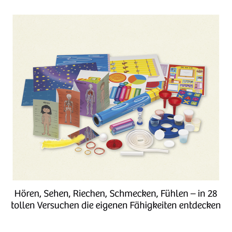 Set "Mein erster Experimentierkasten: Körper & Sinne", 35-tlg.