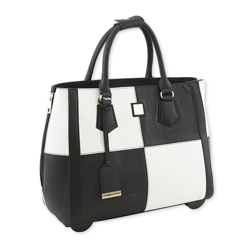 Hagemann TimeTEX Handtaschen-Trolley "Bella", schwarz-weiß