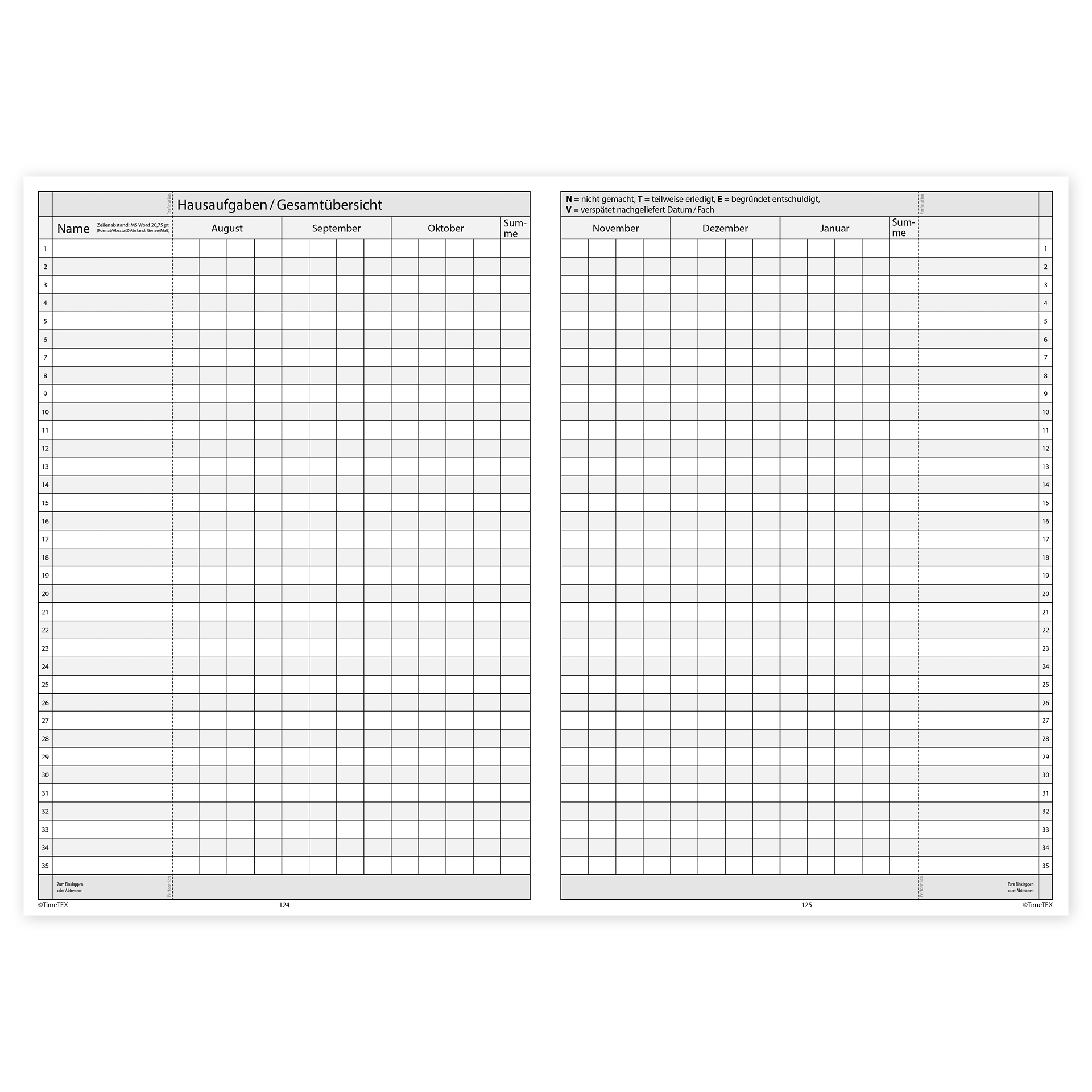 TimeTEX Klassenbuch A4-Plus, Sekundarstufe + Grundschule TimeTEX Klassenbuch A4-Plus, Sekundarstufe + Grundschule