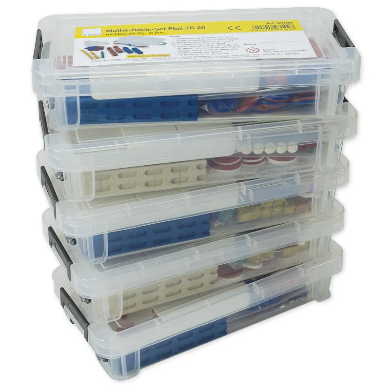 Zestaw liczb Basic Plus Maths do 20, 58 sztuk, w pudełku, czerwono-biały