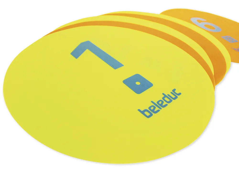 Stepping Stones mit Zahlen 1 bis 6, 12-tlg.