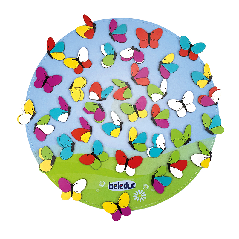 TimeTEX beleduc Lernspiel "Farbenfrohe Schmetterlinge", 46-tlg.