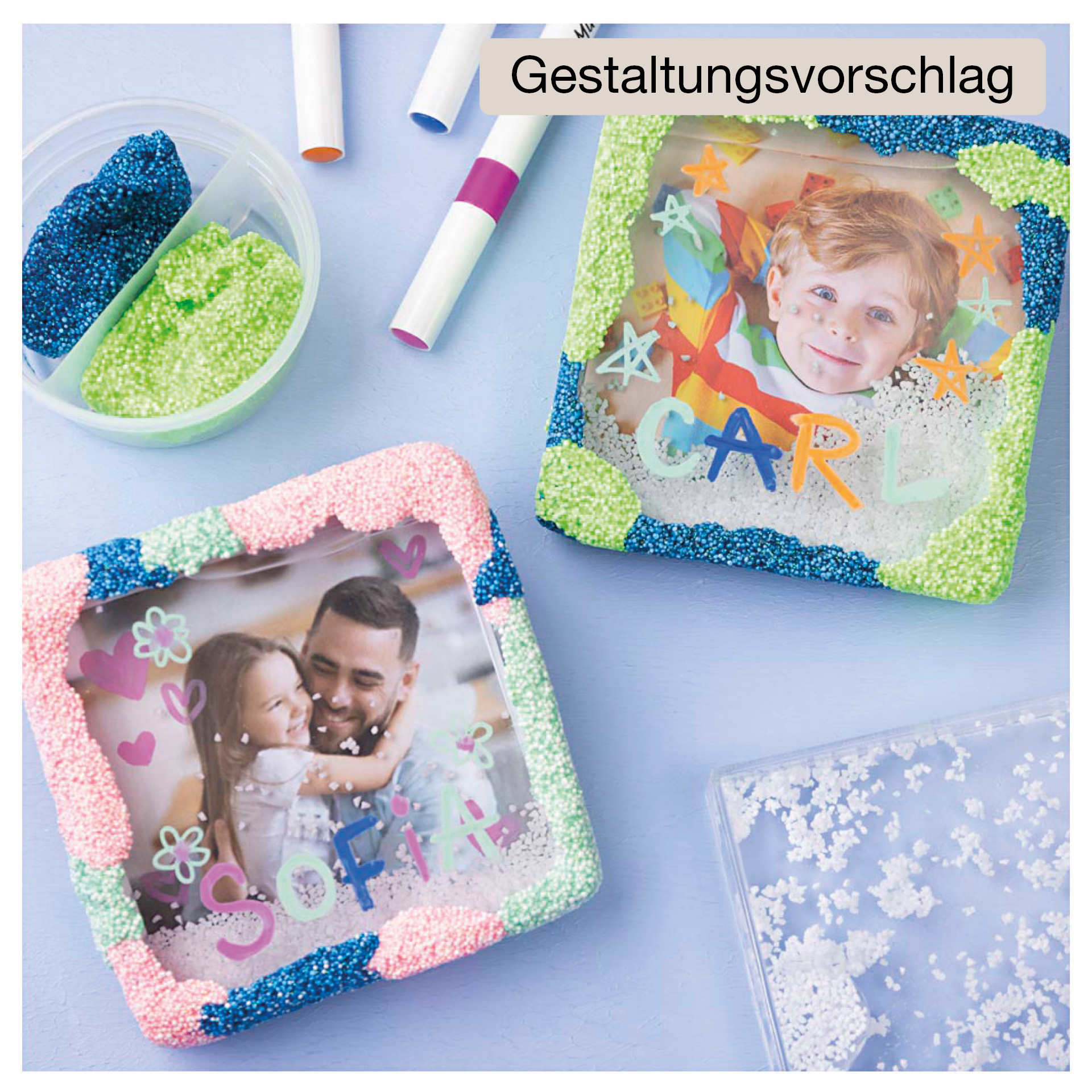Schüttelrahmen aus Kunststoff, 10 Stück, 105x105 mm