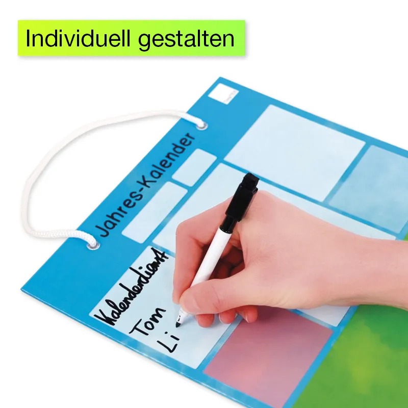 TimeTEX Jahres-Kalender magnetisch, ca. 28 x 41 cm