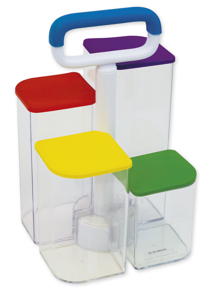 Tisch-Organizer "transparent", Kunststoff, mit Deckel, 4-tlg. Tisch-Organizer "transparent", Kunststoff, mit Deckel, 4-tlg.