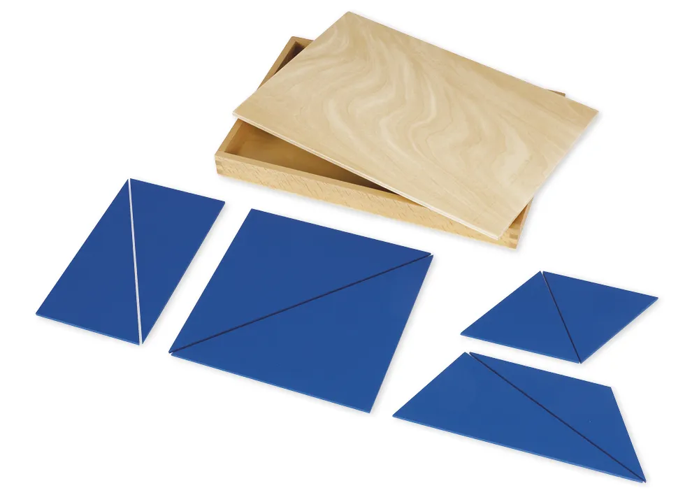 TimeTEX Tolv blå trekanter "Montessori Premium"