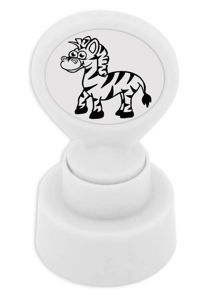 Serigrafi stempel "Perpetuum" rund "Zebra"