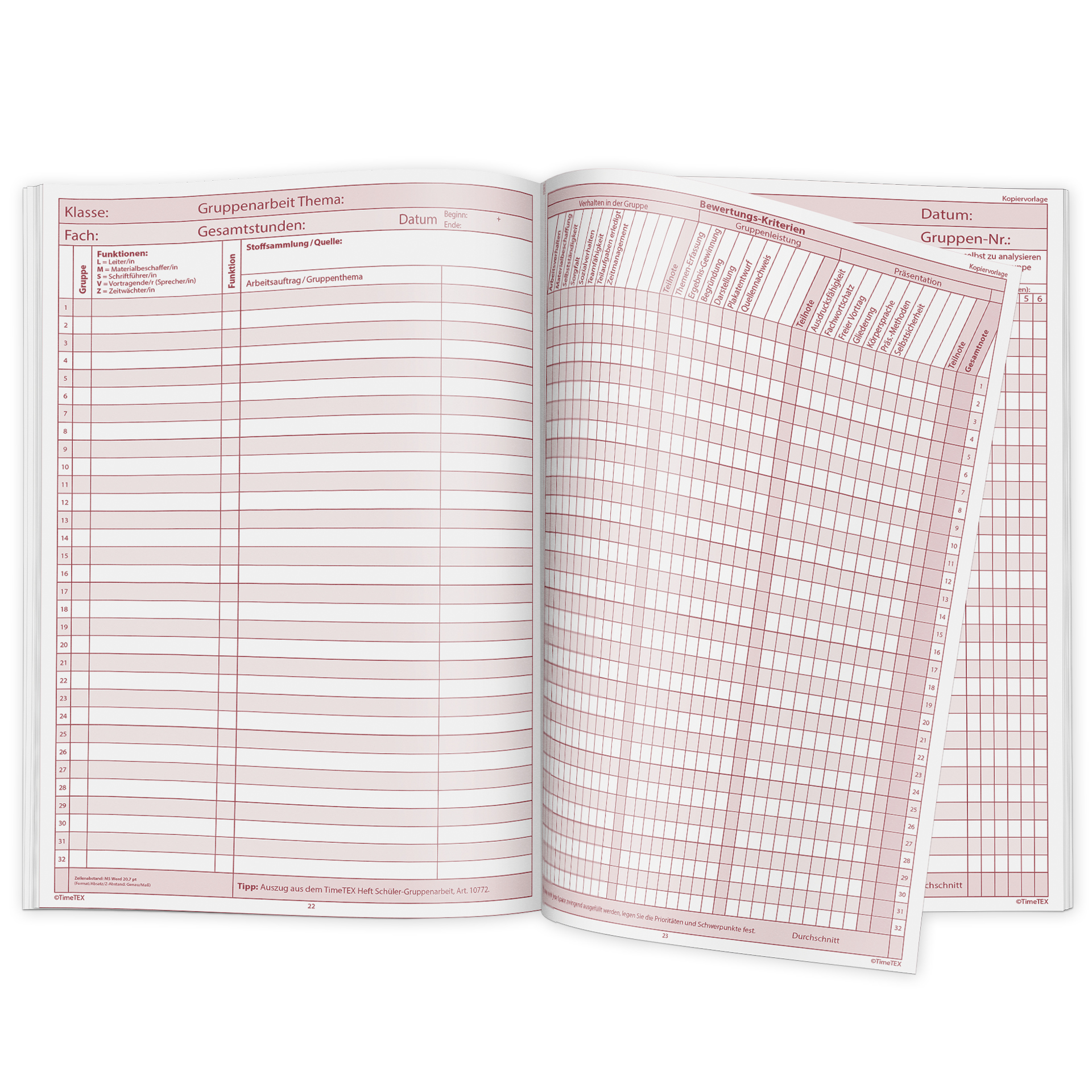 TimeTEX Referendar-Heft A4