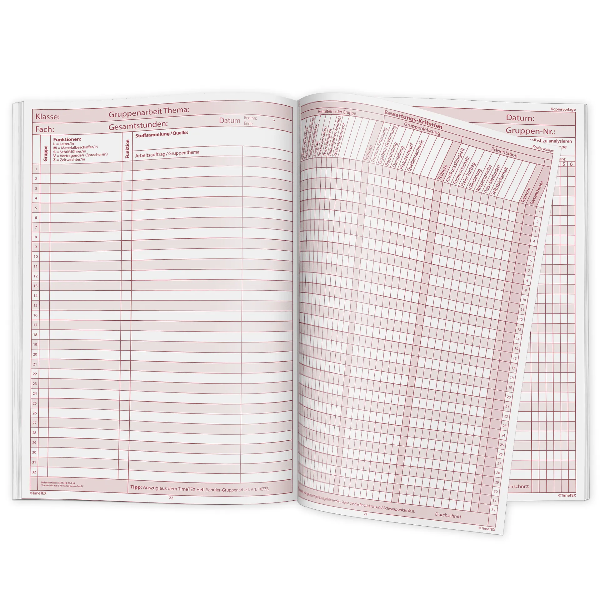 TimeTEX Referendar-Heft A4