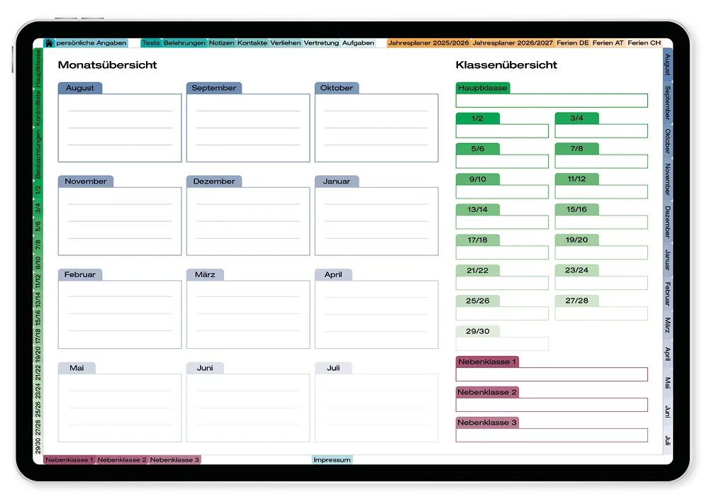TimeTEX Digitaler Grundschul-Planer DigiPlan 2025/2026