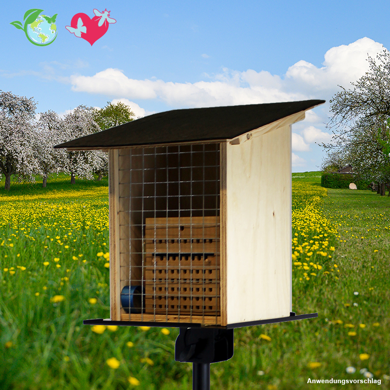 Schutzhaus für pädagogischen Nistblock