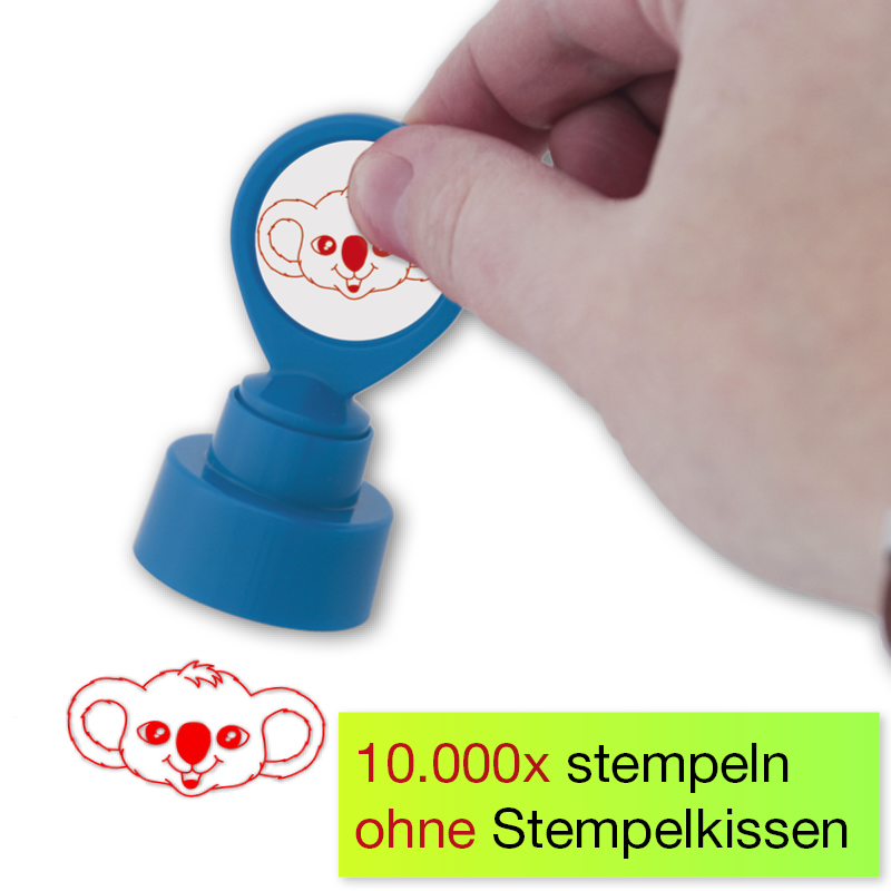 Seriegrafi stämpel "Perpetuum" runt "Koala"