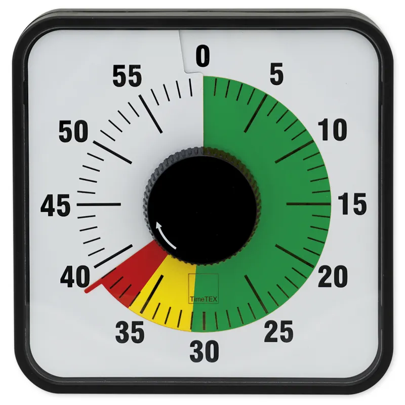 Zeitdauer-Uhr "Automatik" magnetisch, 19x19 cm, mit Ampelscheibe