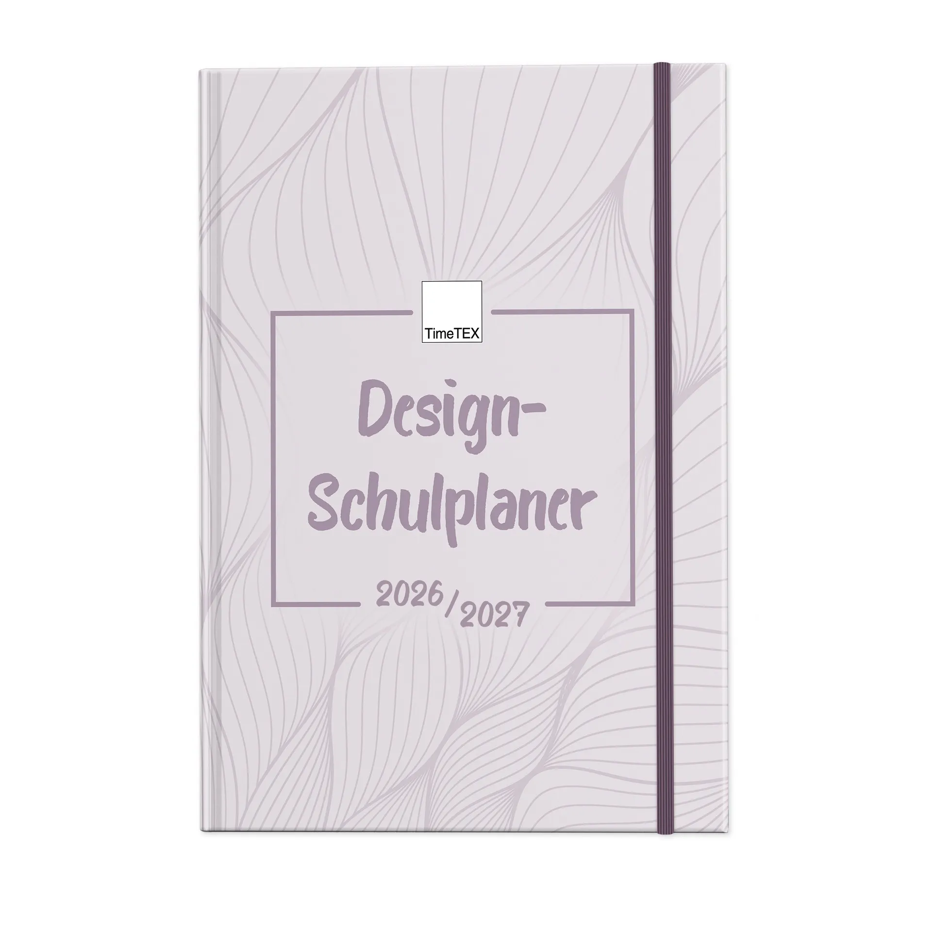 TimeTEX Design-Schulplaner A4-Plus 2026/2027, malve