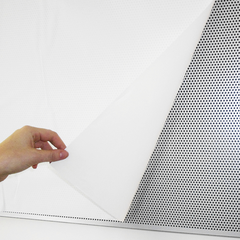 Whiteboardfolie statisk, 20 m på rulle, vit glans, avtorkningsbar