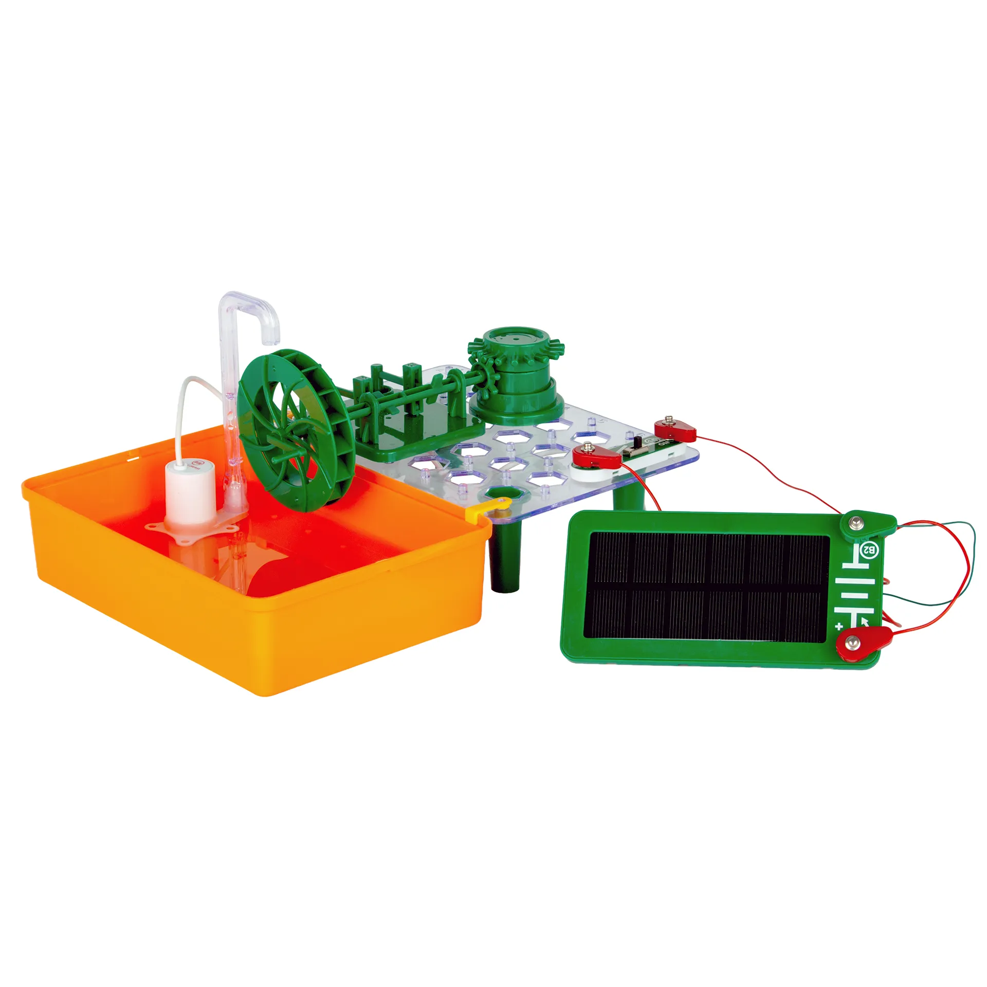 Experimentier-Set "Wassermühle mit Solarpumpe", 15-tlg.
