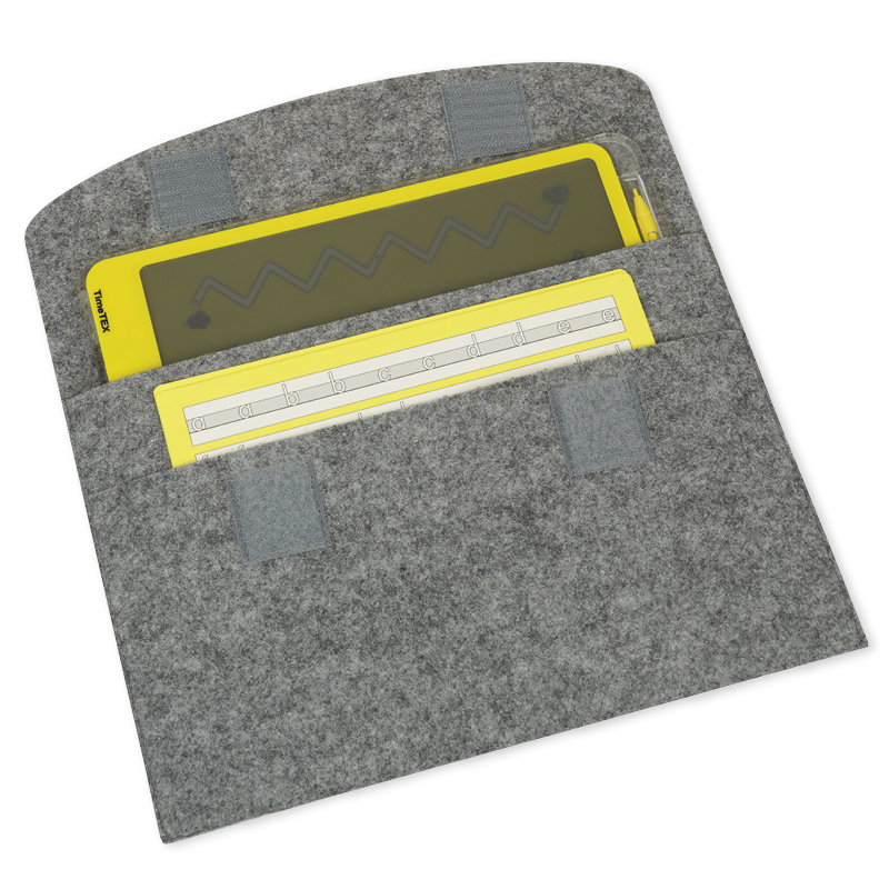 Digitale Schiefertafel TD "A4-XS", transparentes Display, mit Filz-Hülle
