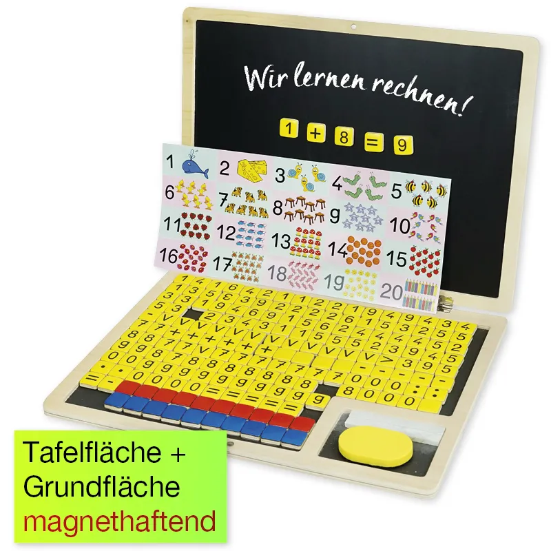 Aritmetický skládací "počítač" TimeTEX, 189 ks, dřevěný, magnetický