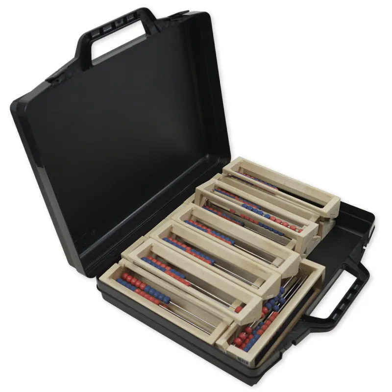 Klassesæt med beregningsrammer til 20 talrækker, 24 styk, i etui