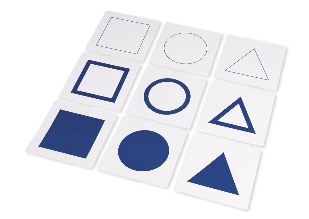 TimeTEX Geometriskt kortset för introduktionsram "Montessori Premium"