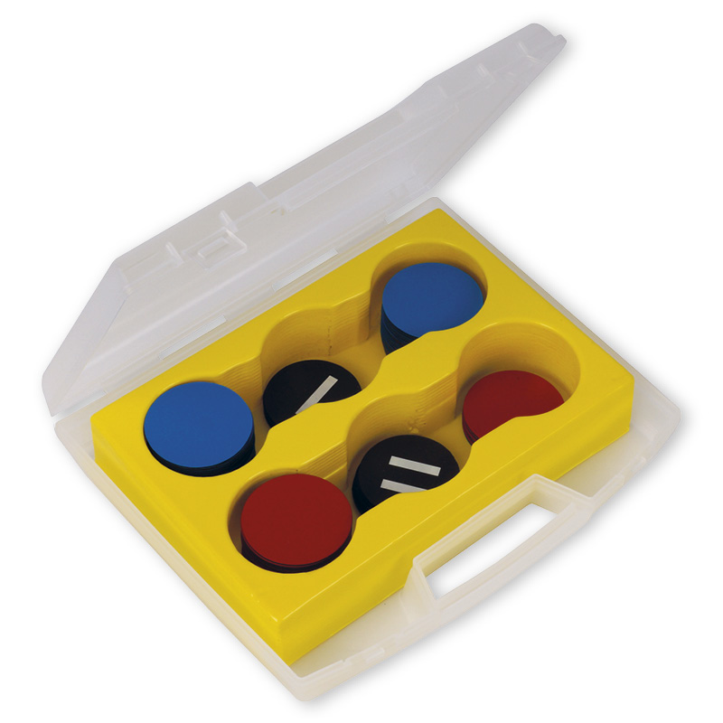 TimeTEX Demo-Wendeplättchen magnetisch, 125-tlg. im Koffer