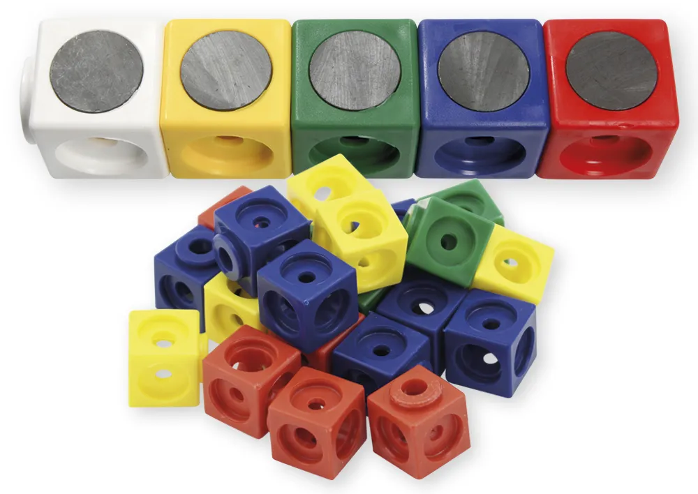 Set Demo-Steckwürfel magnetisch, 3,4 cm, 20 Stück im Polybeutel