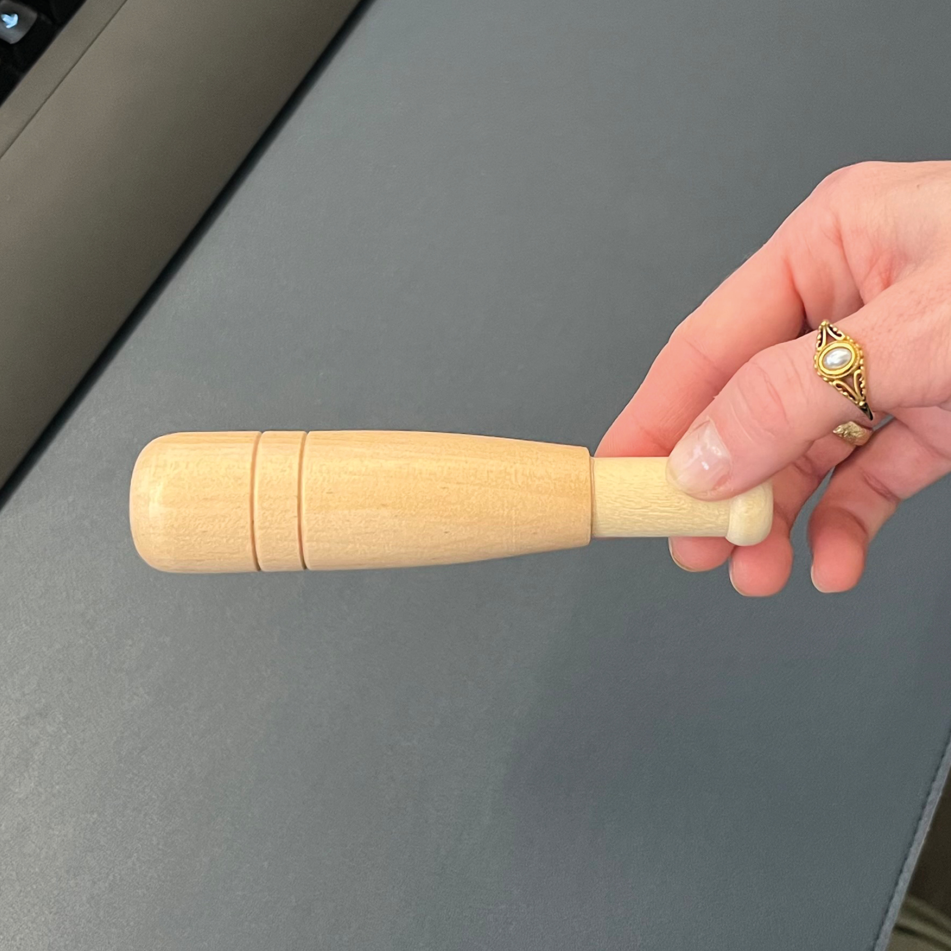 Entenpfeife aus Holz, 125 mm lang