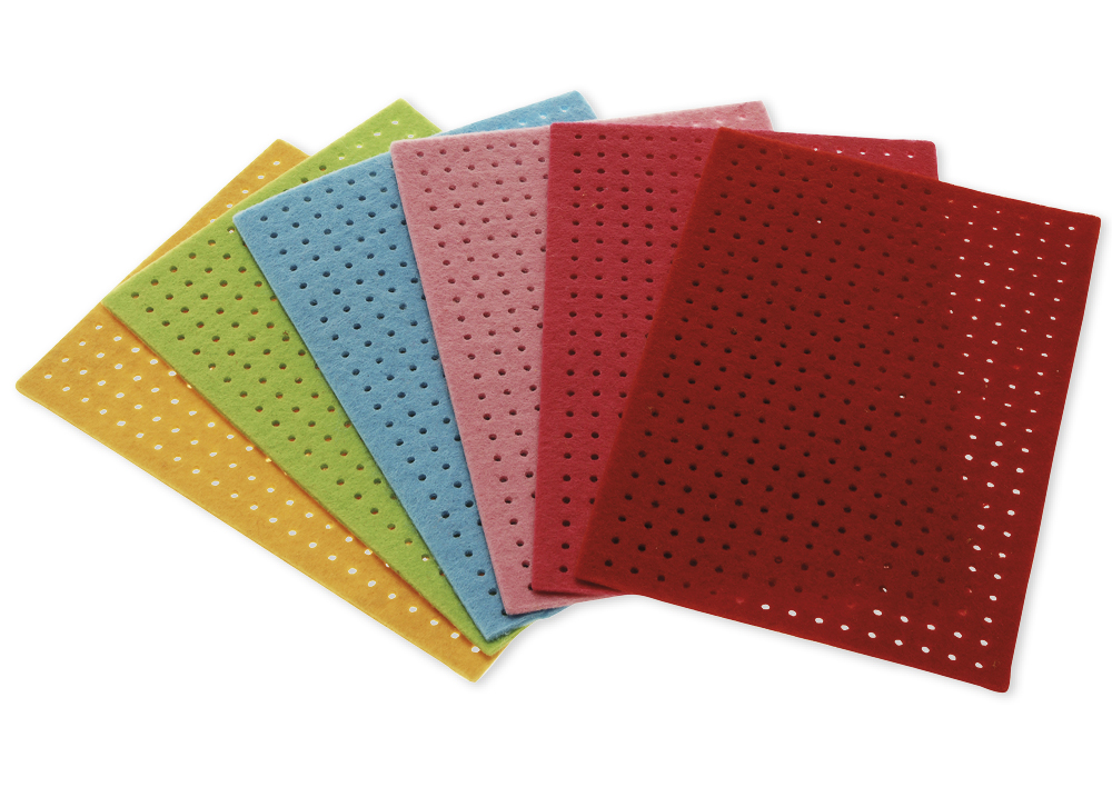 Stick-Platten aus Filz, 12x17,5 cm, 6 Stück