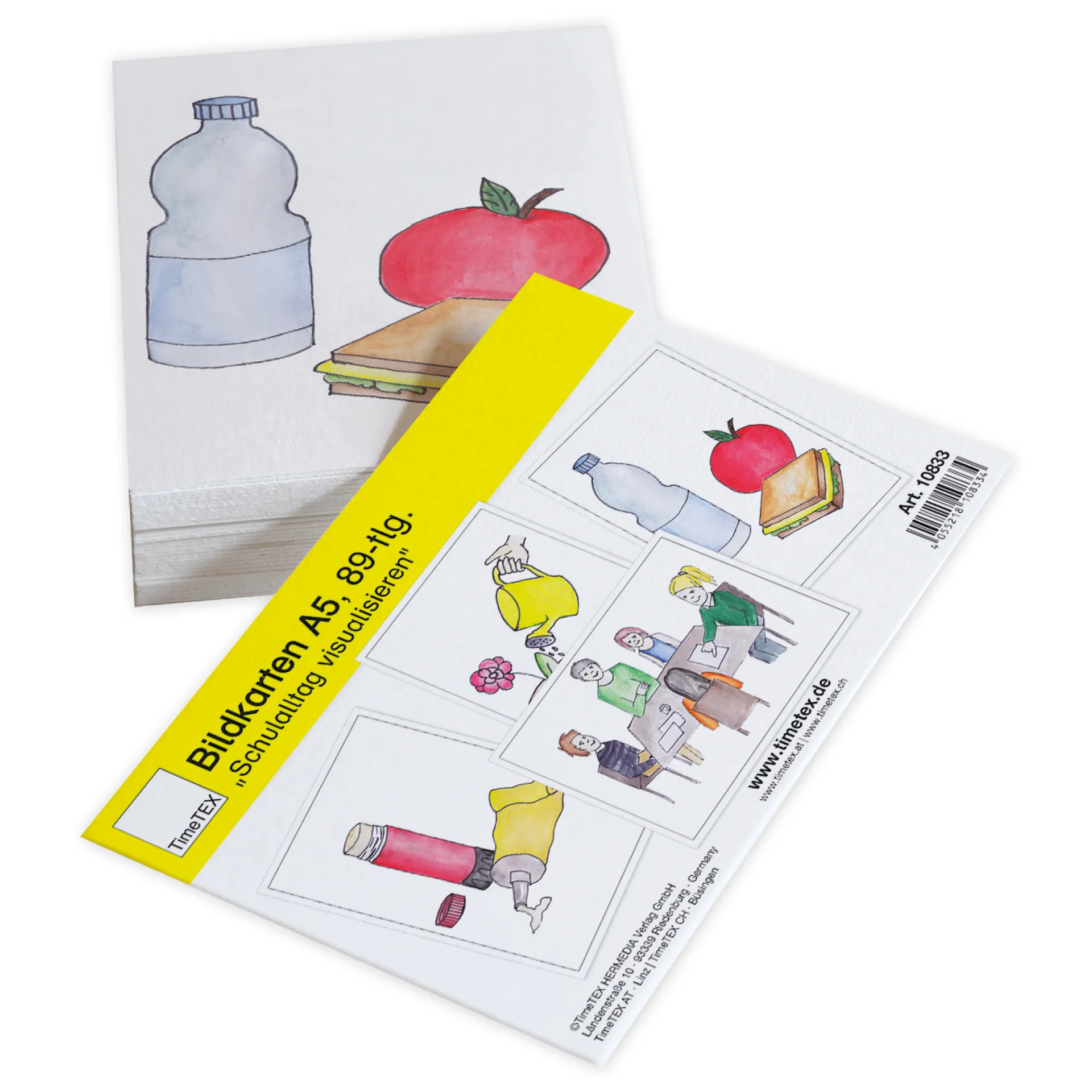 Karty obrazkowe TimeTEX „Wizualizacja dnia szkolnego”, 89 szt.