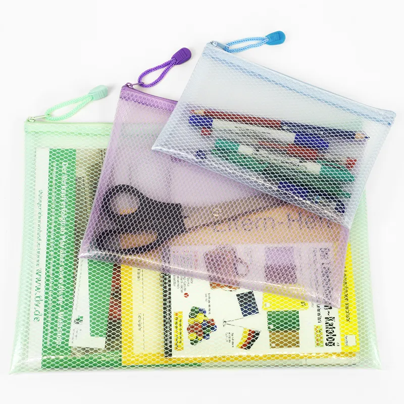 Set de 3 pochettes de rangement TimeTEX, couleurs pastel