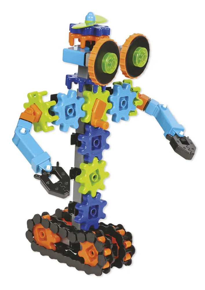 Zahnrad-Spiel "Roboter in Bewegung", Baukasten, 116-tlg.