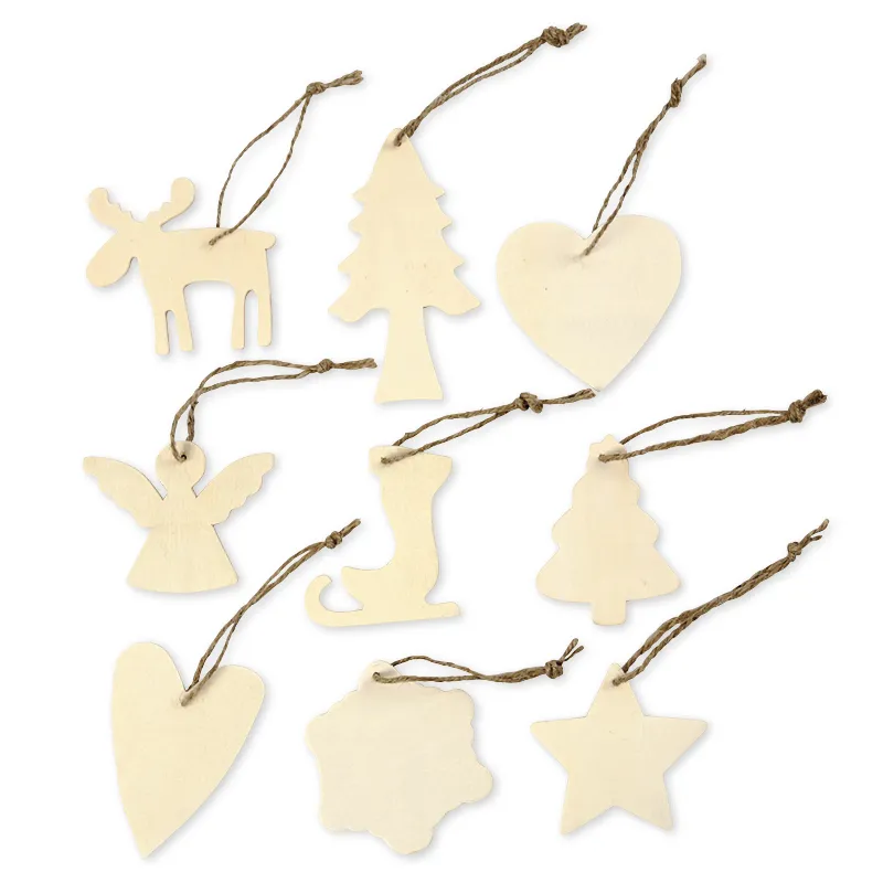 Weihnachtsbaum-Schmuck aus Holz, 72-tlg.