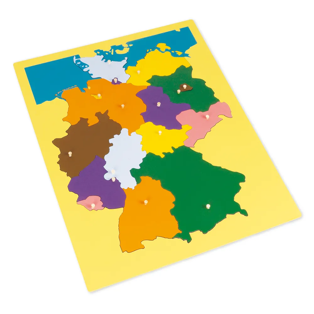 TimeTEX Puzzlekarte Deutschland "Montessori Premium"