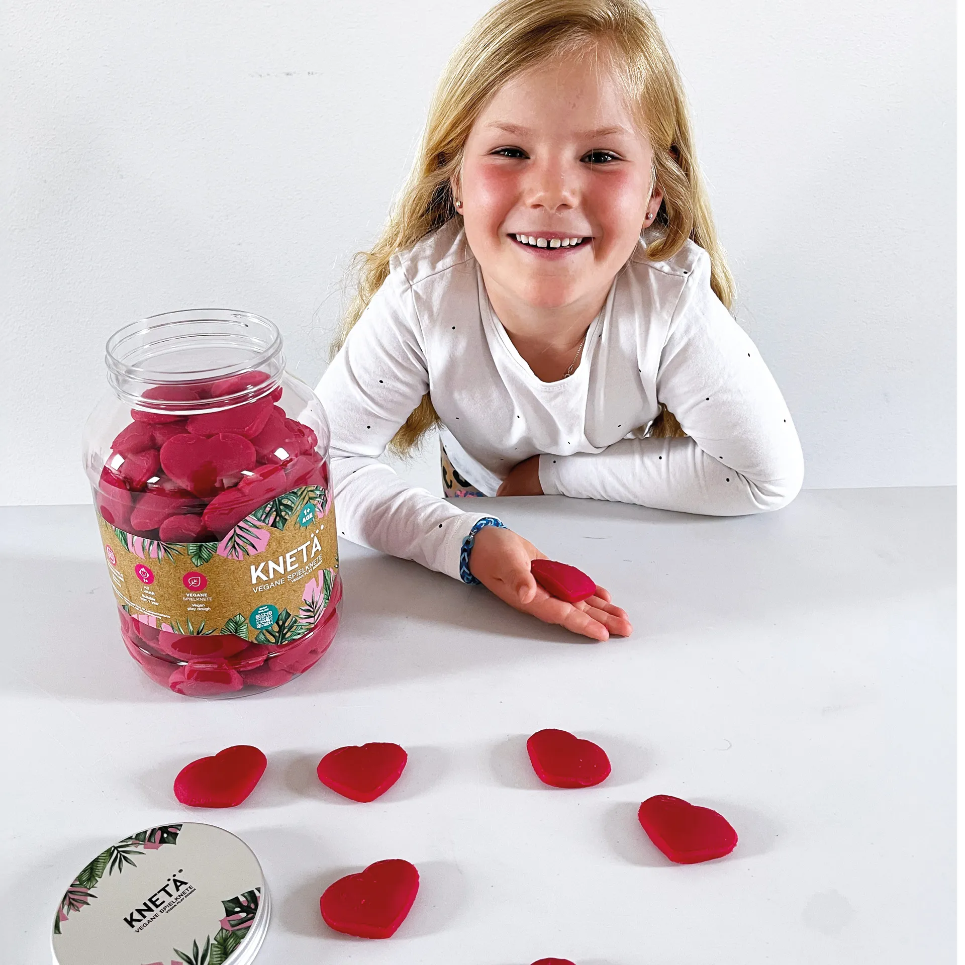 Zachte klei "Knetä" hartvorm, vegan, 80 stuks