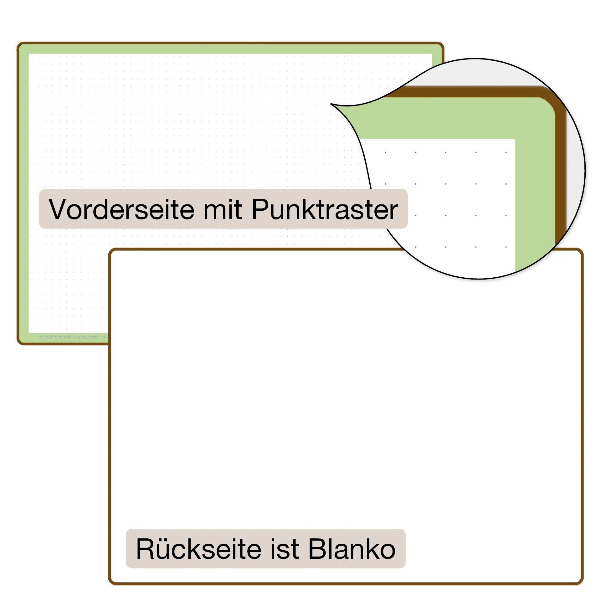 Set Prima-Colori whiteboard med prickruta och blank A4, 6 st